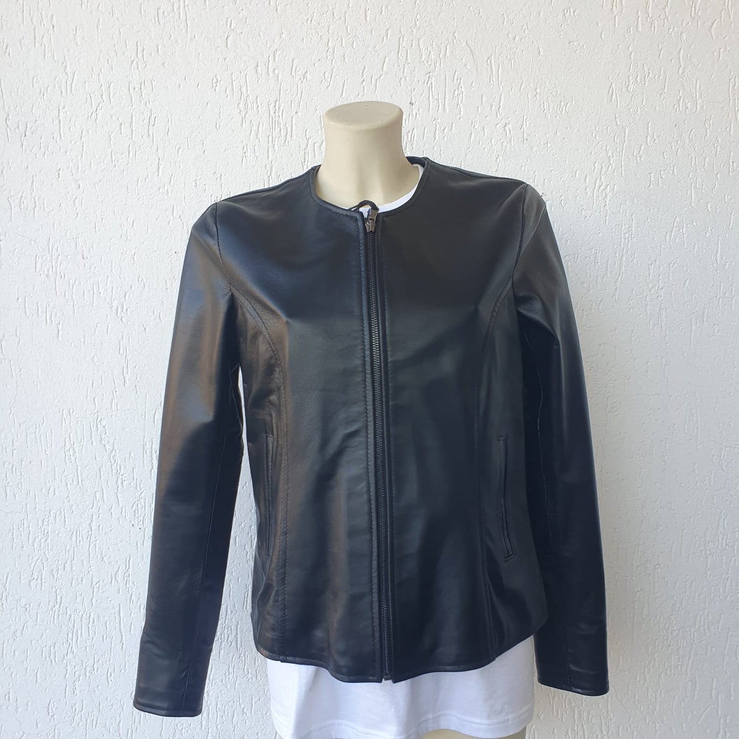 Giacca in Nappa senza collo - Donna