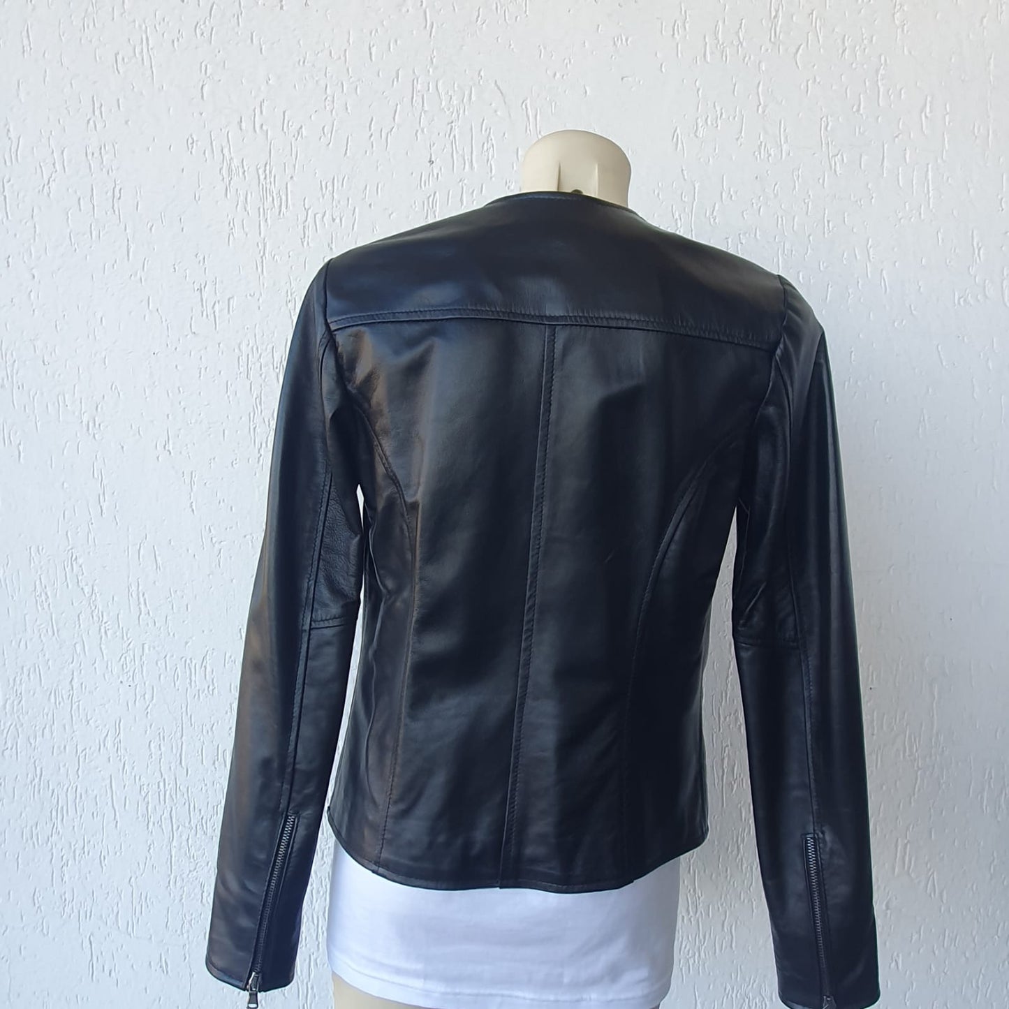 Giacca in Nappa senza collo - Donna