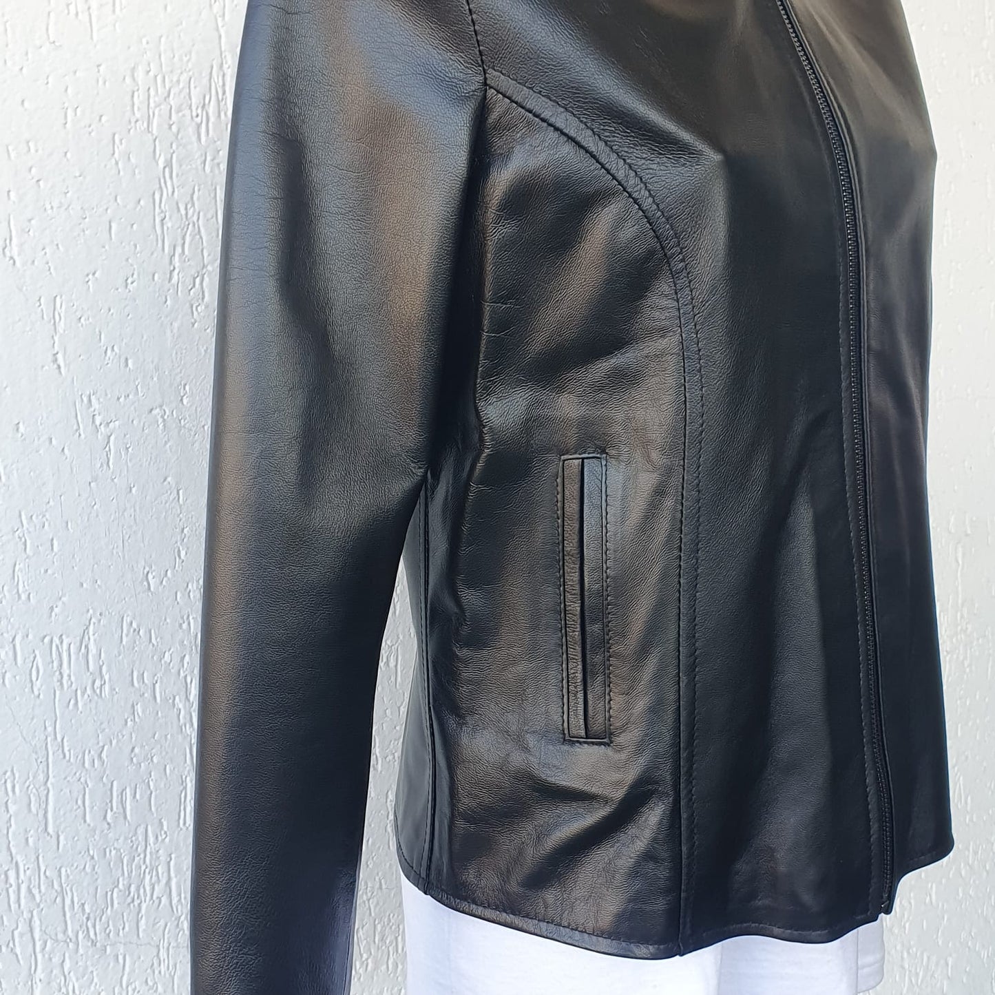Giacca in Nappa senza collo - Donna