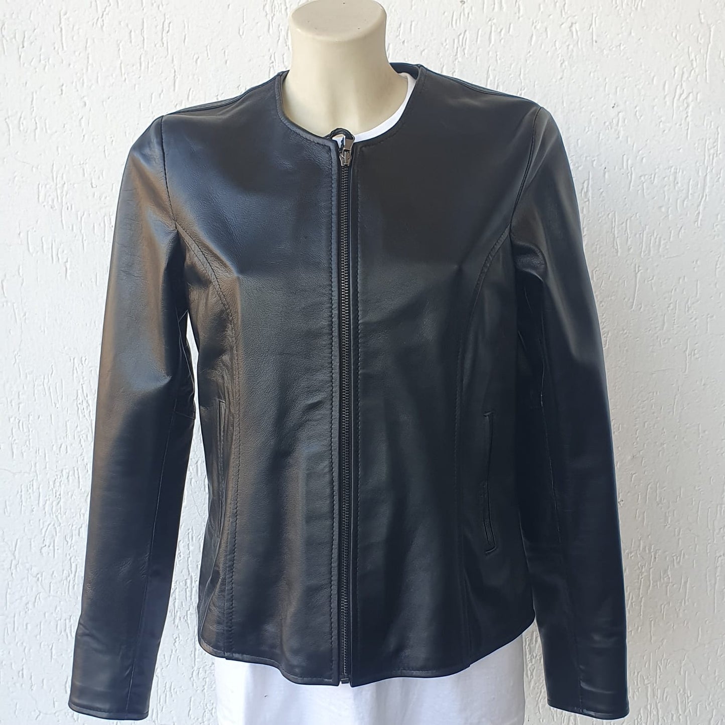 Giacca in Nappa senza collo - Donna