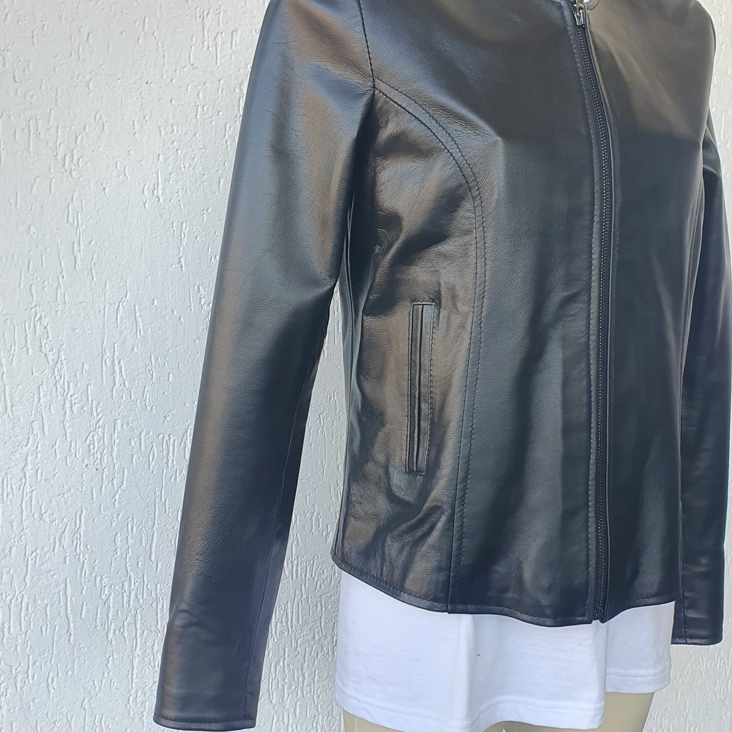 Giacca in Nappa senza collo - Donna