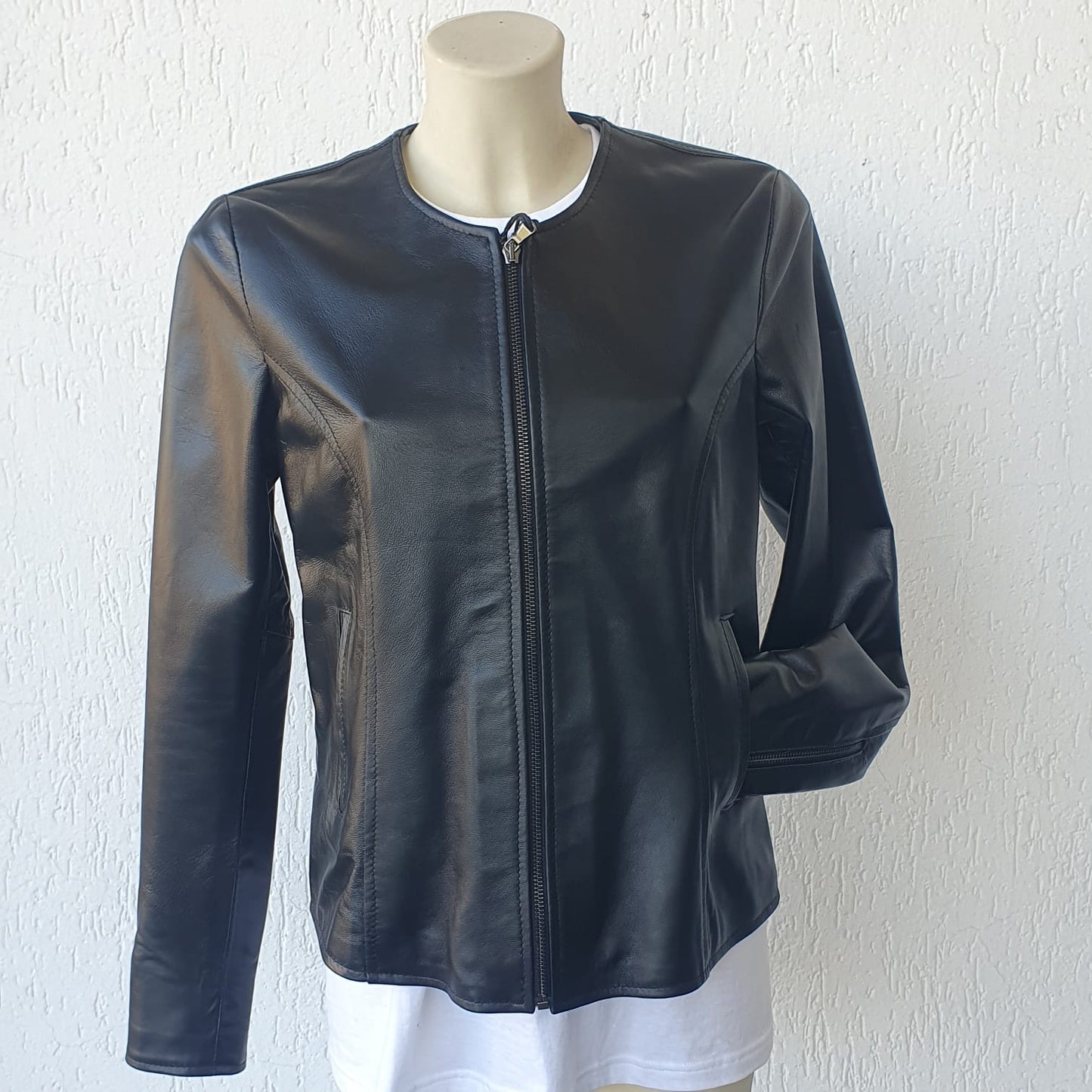 Giacca in Nappa senza collo - Donna