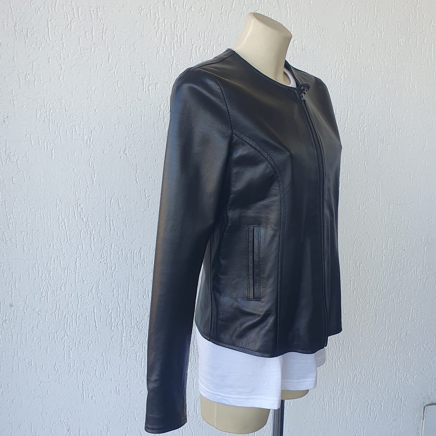 Giacca in Nappa senza collo - Donna