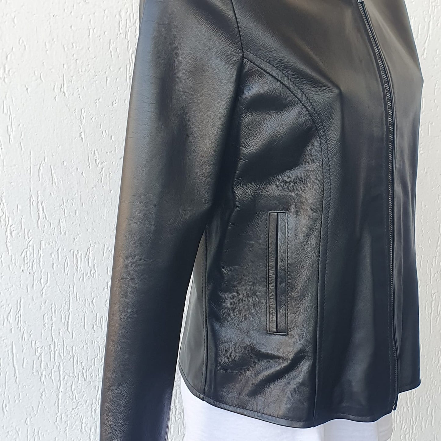 Giacca in Nappa senza collo - Donna