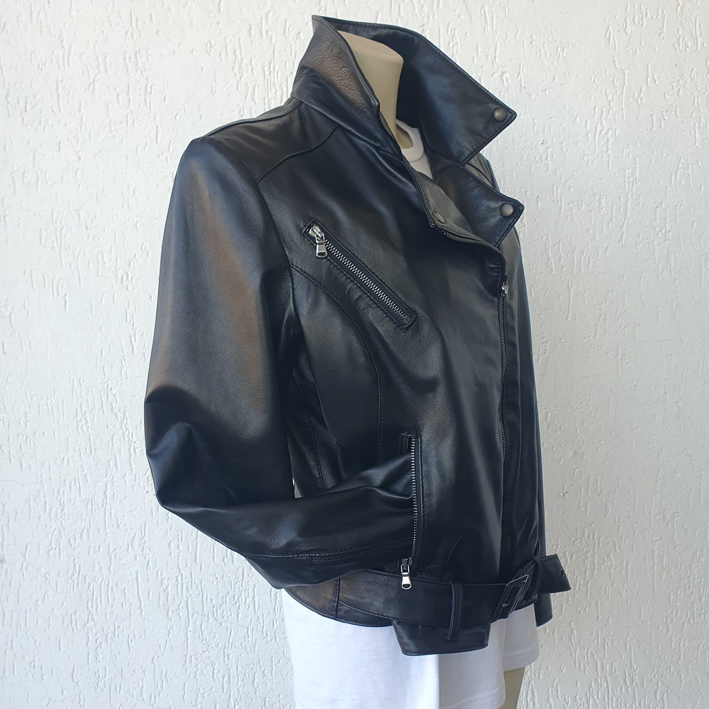 Chiodo in Nappa nera - Donna