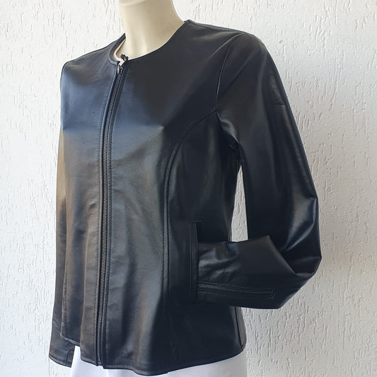Giacca in Nappa senza collo - Donna