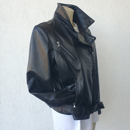 Chiodo in Nappa nera - Donna