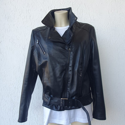 Chiodo in Nappa nera - Donna