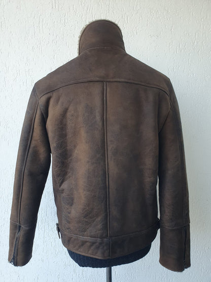 Montone Cheye color Whisky con pelo in contrasto Beige