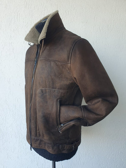 Montone Cheye color Whisky con pelo in contrasto Beige