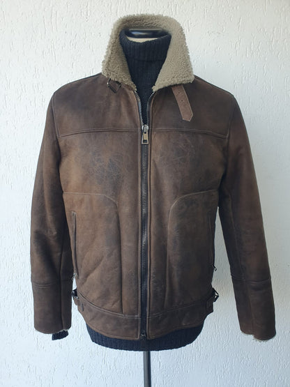 Montone Cheye color Whisky con pelo in contrasto Beige